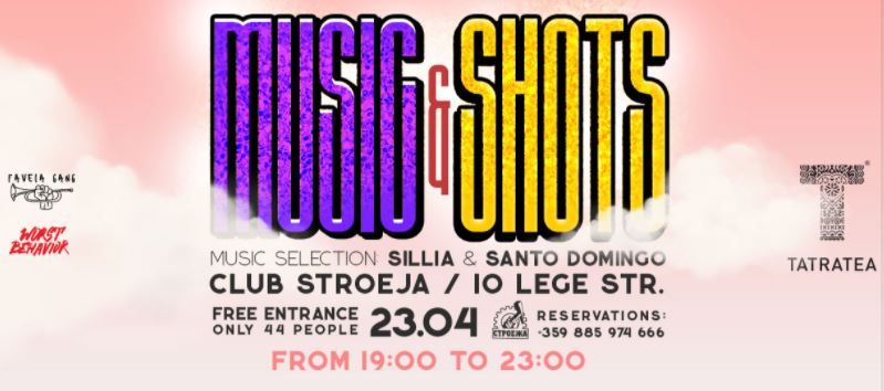 Under covid restrictions: Music & Shots in the Club Stroeja (between 7pm and 11pm)