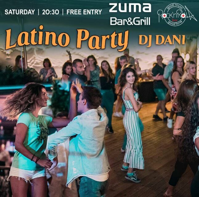 TOMORROW: LATINO Party at ZUMA Grill Bar