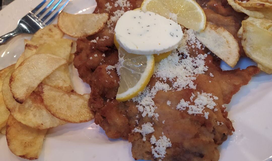 Monday is restaurant day! ….in the schnitzel house!